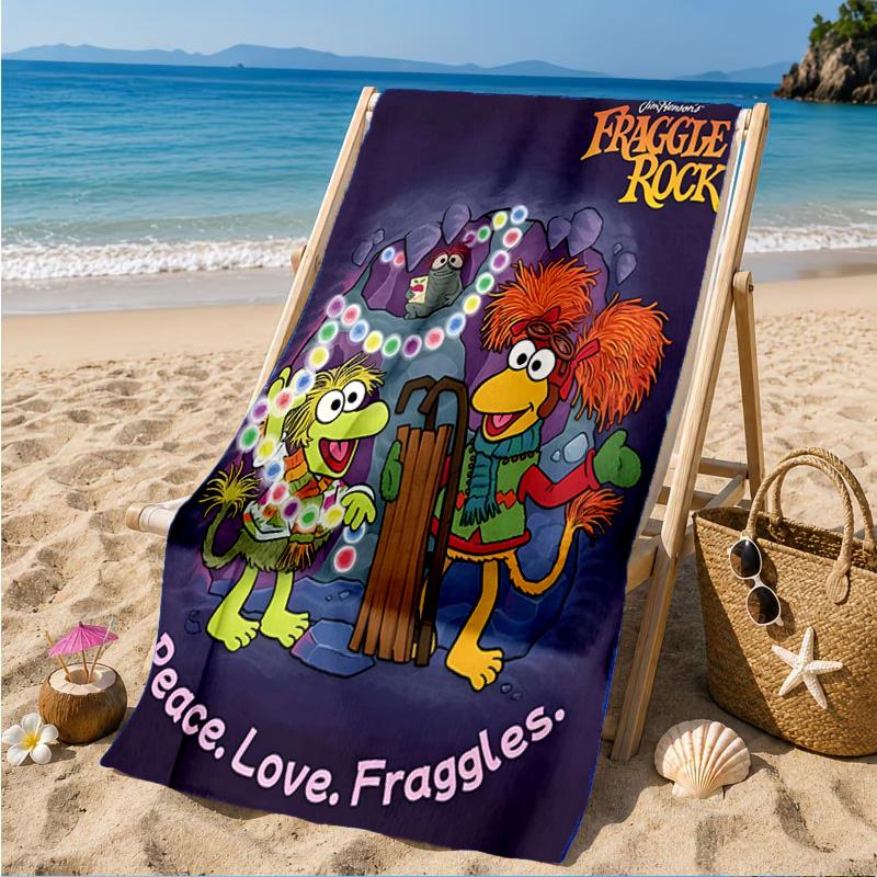 Muppet Rock Stars Beach Towel, Quick-drying, Easy to Care for, Suitable for Both Fitness and Beach Vacations,Sports Essential