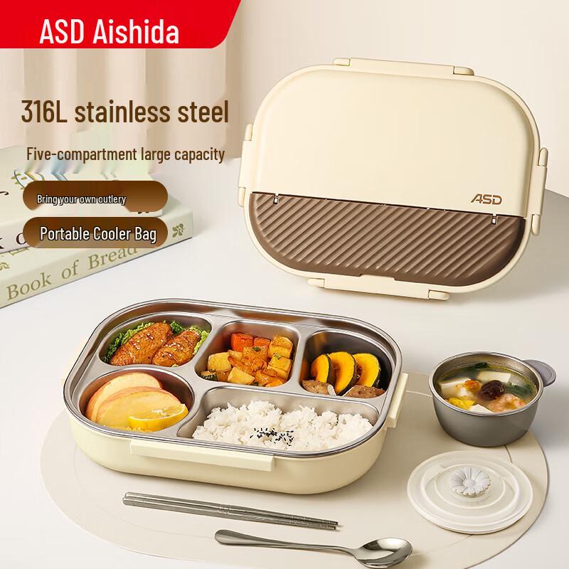 ASD 316L Stainless Steel Thermal Bento Lunch Box