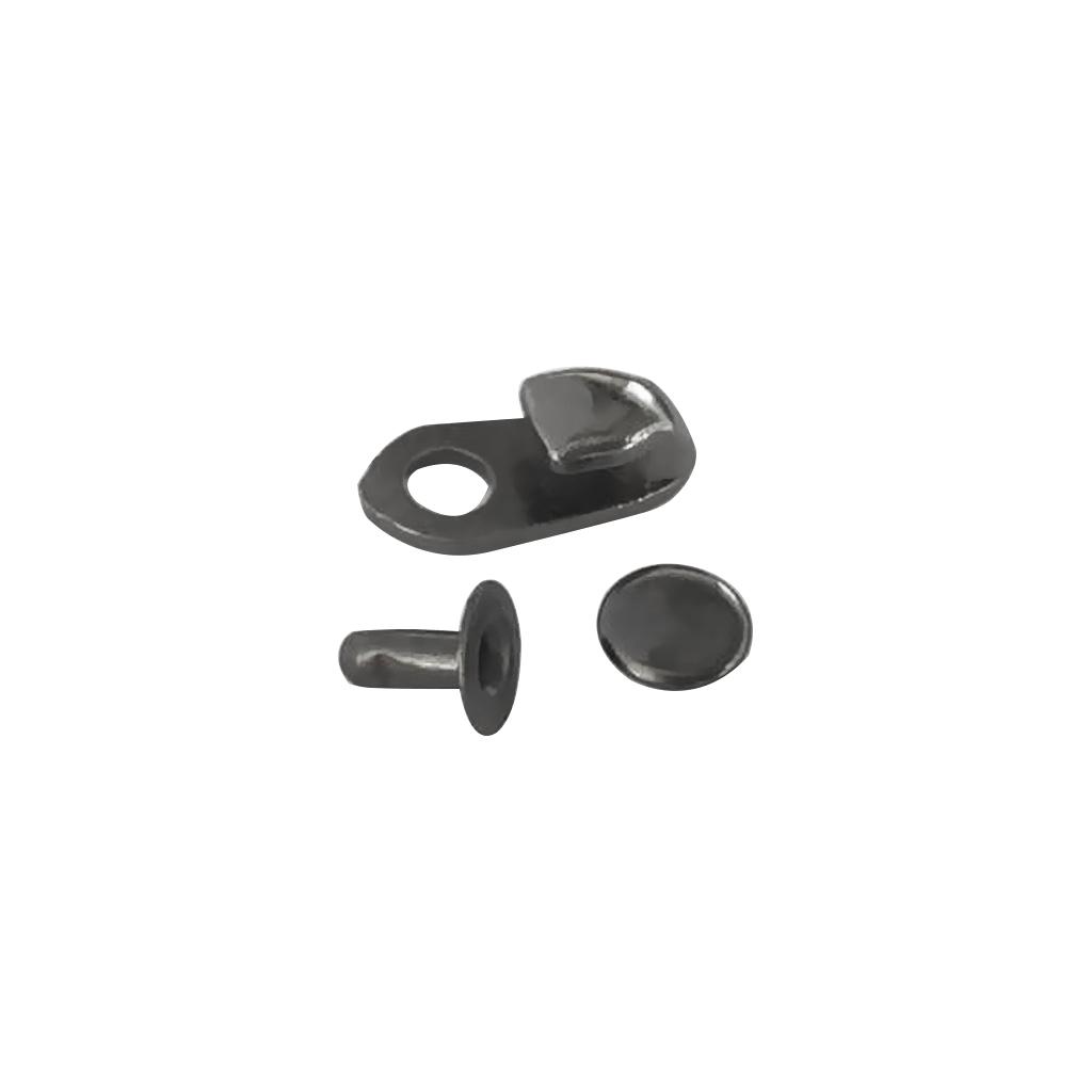 20 Sets Metal Boot Hooks Lace Fittings With Rivets Camp Hike Climbing Repair Carabiner Buckles Non-