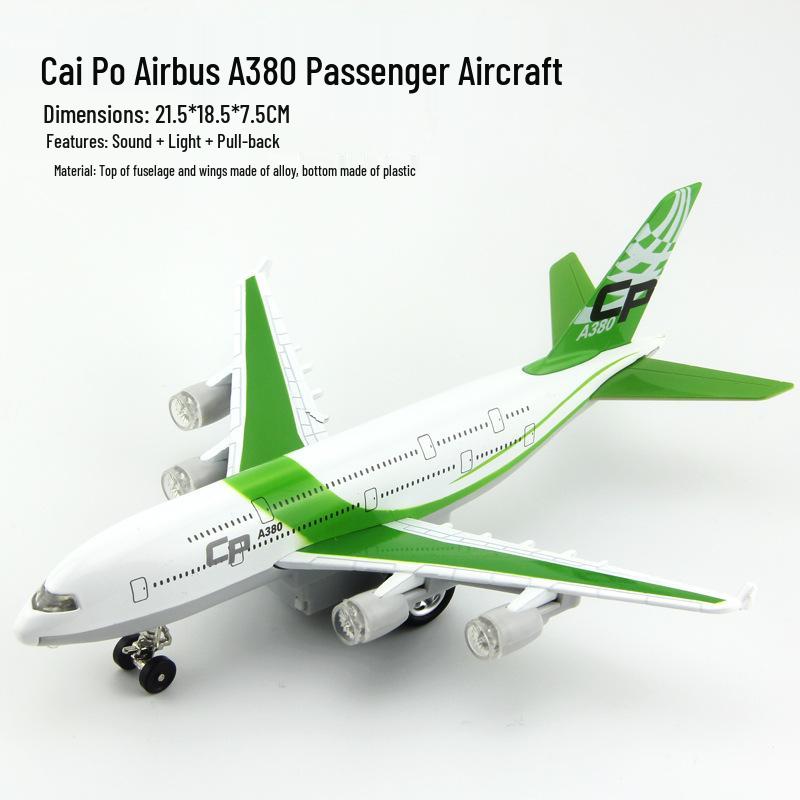 Alloy Space Shuttle Model Pull-back Airbus A380 Toy