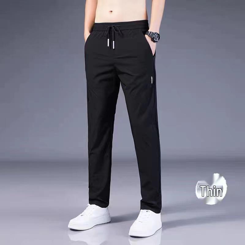Men's Plus Size Breathable Ice Silk Casual Work Pants