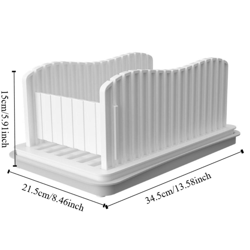 With Bread Crumb Tray Toast Slicer Adjustable Width Bread Slicing Plate Manual Bread Slicer Loaf