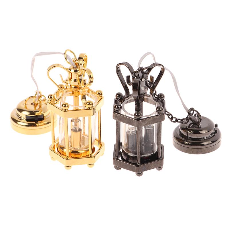 1:12 Dollhouse Miniature Ceiling Lamp Chandelier Led Wall Light Furniture Decor