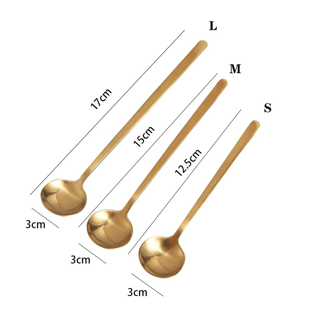 For Ice Cream Home Dessert Tool Stirring Scoop Tableware Kitchen Supplies Coffee Spoon Tea Spoon