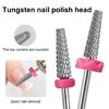Tungsten Steel Nail Drill Bits Milling Cutter Practical 5 In 1 Nail Art Bits for Nail Salon Use Nail Art Tool