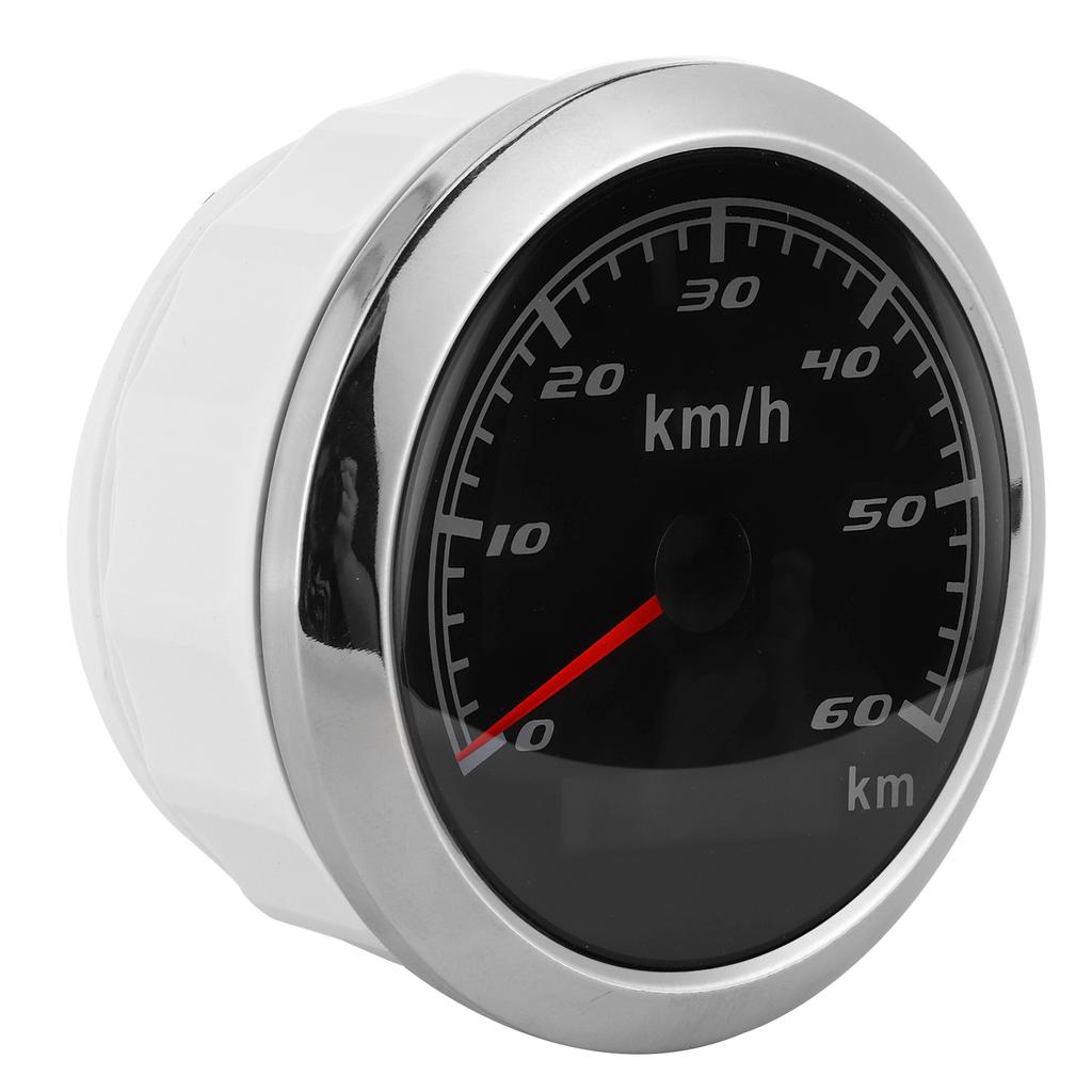 85mm 60KM H GPS Speedometer IP67 Waterproof Universal for Marine Ships Yachts Car MotorcycleBlack Dial