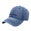 New Denim Letter Embroidery Soft Top Versatile Baseball Cap Men's and Women's Outdoor Sports Versatile Sunshade Cap