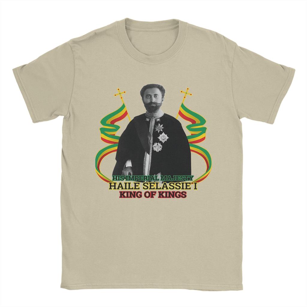 Ihm Haile Selassie I Limitierte Auflage T-Shirt Sommer Hip Hop T-Shirts Unisex Atmungsaktiv Übergröße Kleidung Kurzarm Oberteile