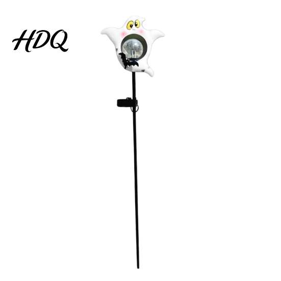 Garden Ground Stake 1/2Pcs Halloween Solar Ghost Light Spooky with LED Light IP65 Waterproof Decorative Lamp for Outdoor Pathway Lawn
