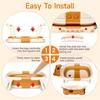 Collapsible Bathtub, Foldable Bathtub With Soft Cushion And Thermometer, Portable Travel Bathtub, Durable Bath Tub With No-Slip Feet