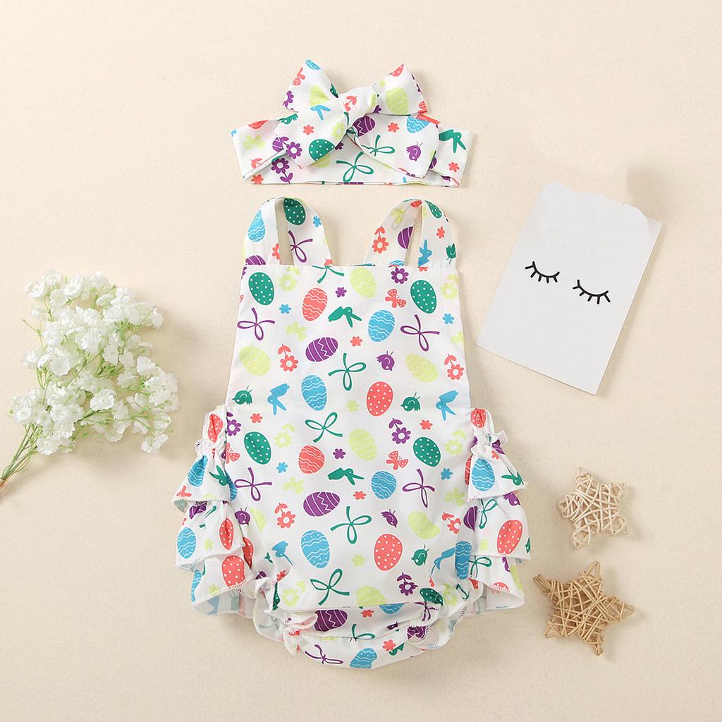 girls easter rompers