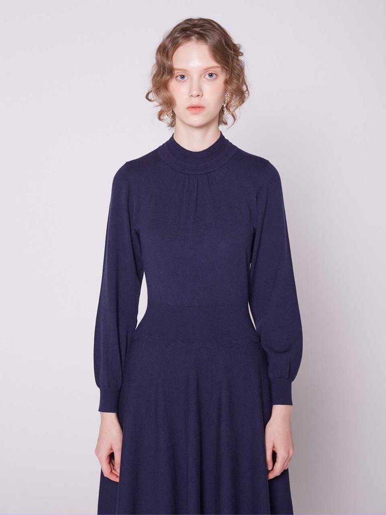 I Holic Cashmere Crescent Flap Knit Dress