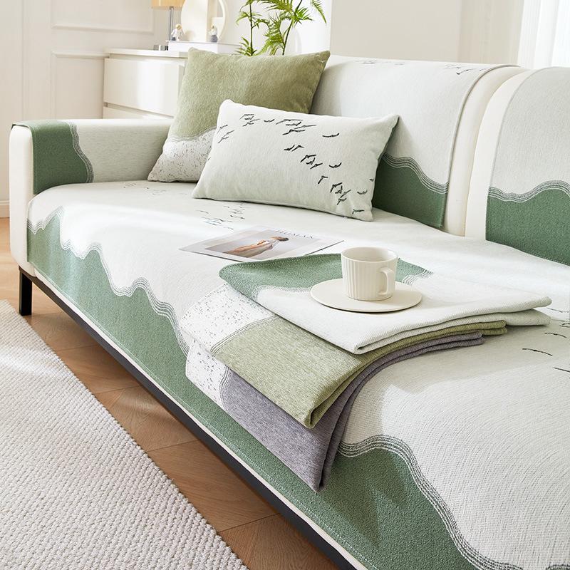 Luxury Sofa Covers Non Slip Sofa Cover L Shape Sofa Chaise Cover Landscape Print Couch Cover Sofa Towel Protectors Home Decor