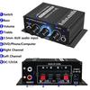 Mini HiFi Stereo Audio Amplifier AK270 2-Channel 12V 40W Car/Home Audio Power Amp RCA AUX Input/Bass Treble Control