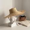 Popular Woven Straw Hat Natural Raffia Sun Hat With Oversized Brims For Women Girl Beach Vacation Outings Travel Gear