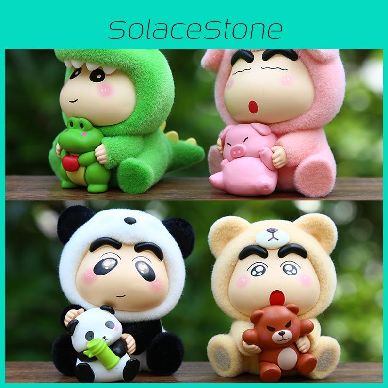 Crayon Models Shinchan Pvc Toys Ornaments For Kids Visual Skills Development