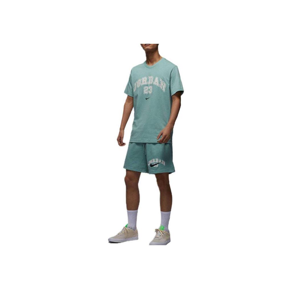 Jordan MVP Fashion Minimalist Aesthetic Short Sleeve Dopamine T-Shirt Men Tops Mineral IB7525-309