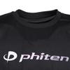 Phiten Volleyball Short Sleeve T-Shirt with Glitter Gradient, Black/Purple, Size L, Men's and Women's, 3125JG66800