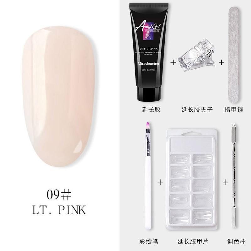 Painless Extension Glue Nail Art Paper Free Tray Quick Extension Crystal Nail Mold Painless Crystal Glue Set