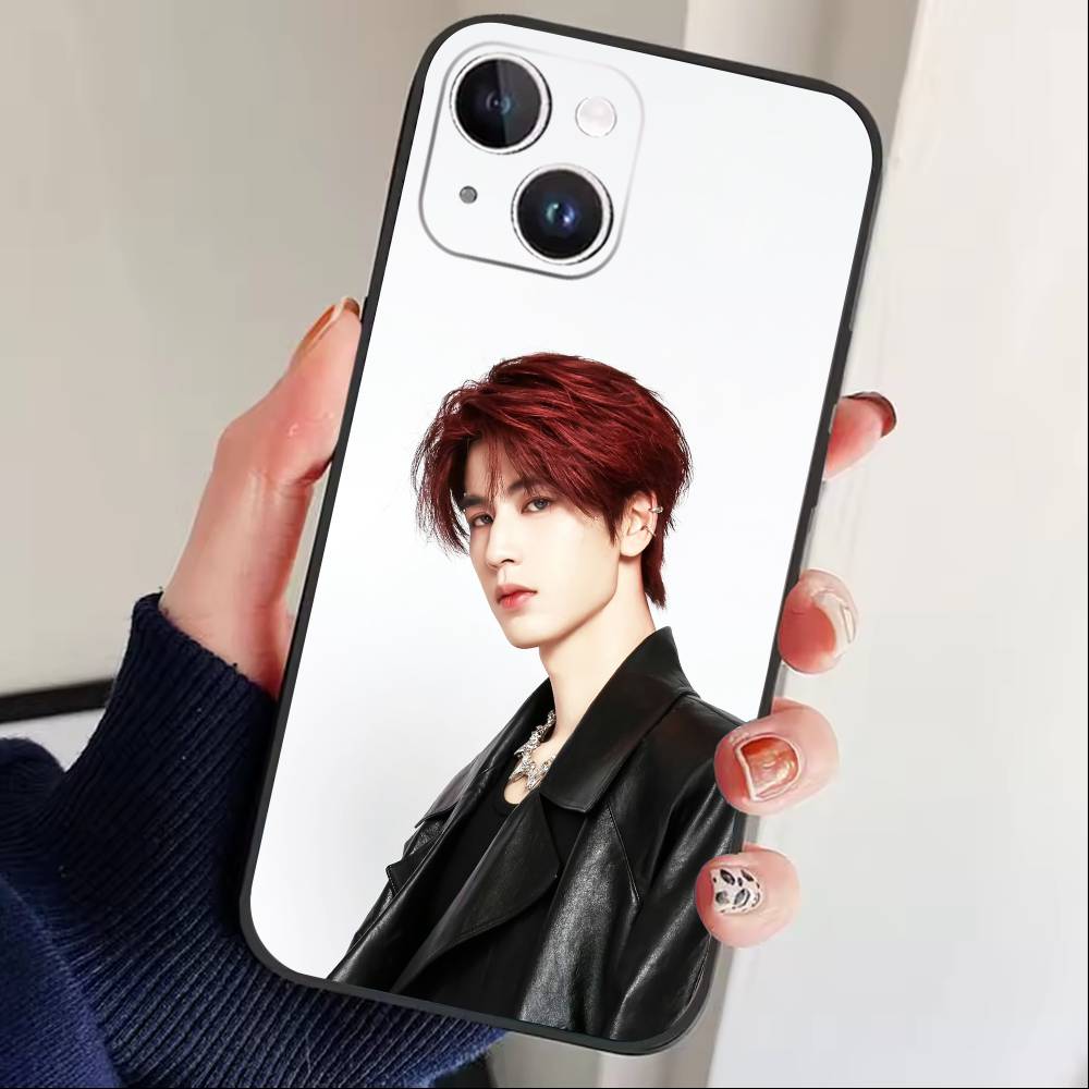 

J-u Zhang Linghe Phone Case For iPhone 17 16 15 14 13 12 Max Plus Silicone Black Cover iPhone13PROMAX