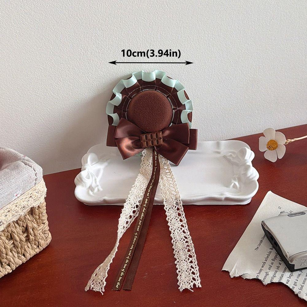 Lacebow Lolita Headdress Cute Hat-shaped Hair Clip Fashion Bow Hair Accessory Jewelry Accessories