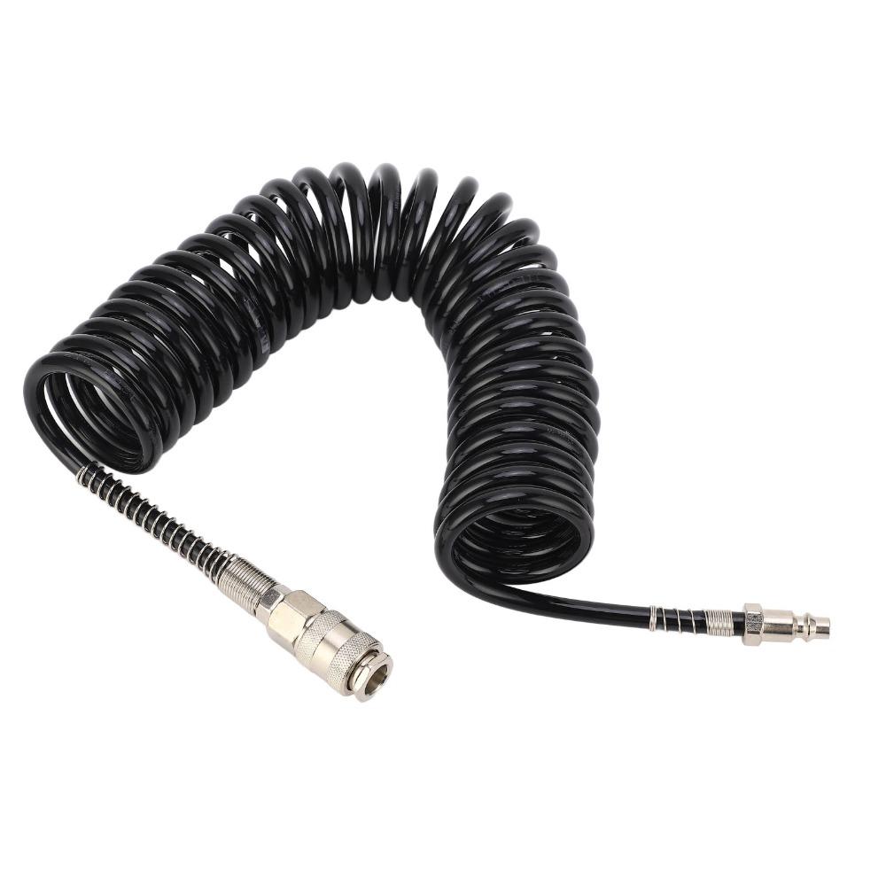 Coiled Coiled Air Hose Steel + PU Coiled Air Extension Hose  Air Compressor