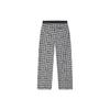 Fila Fleece Houndstooth Straight Leg Woven Casual Pants Women Bottoms Legendary-Blue F11W411802F-NV