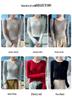 Women's 100% Pure Wool Round Neck Sweater - Slim Fit, Chic, Long Sleeve, Knitted Cashmere, Perfect for Autumn/Winter.