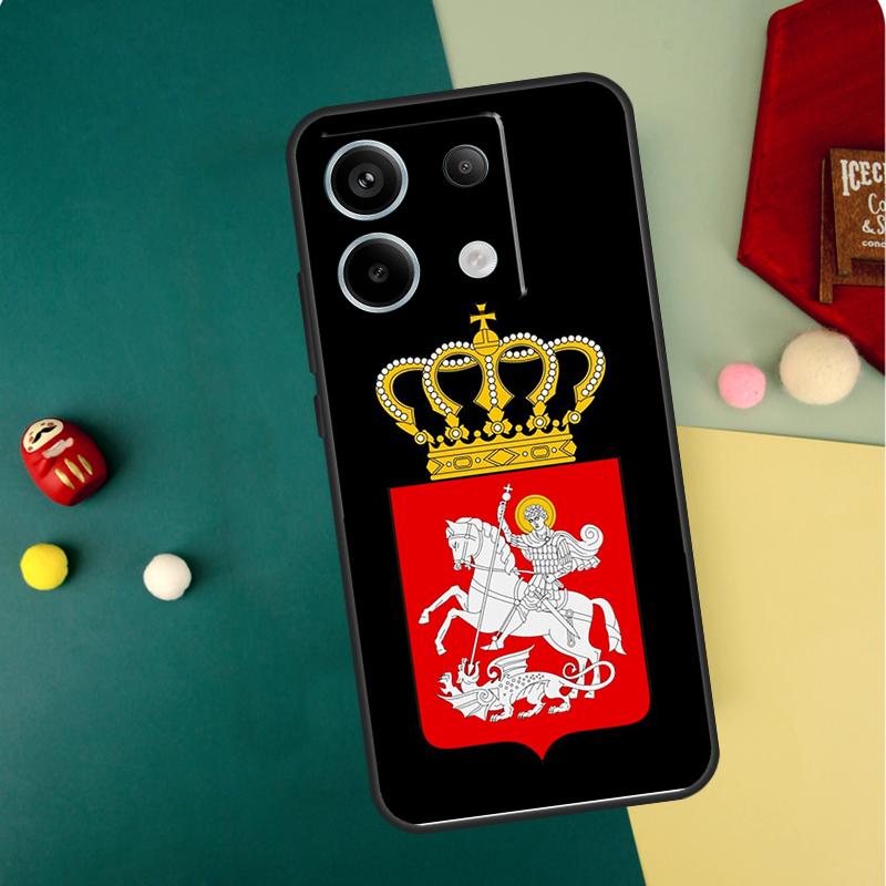 Georgien Fahne Hülle Für Xiaomi Redmi Note 14 13 12 11 15 Pro Plus Redmi 15 13 10 10C 12C 13C 14C 15C Funda