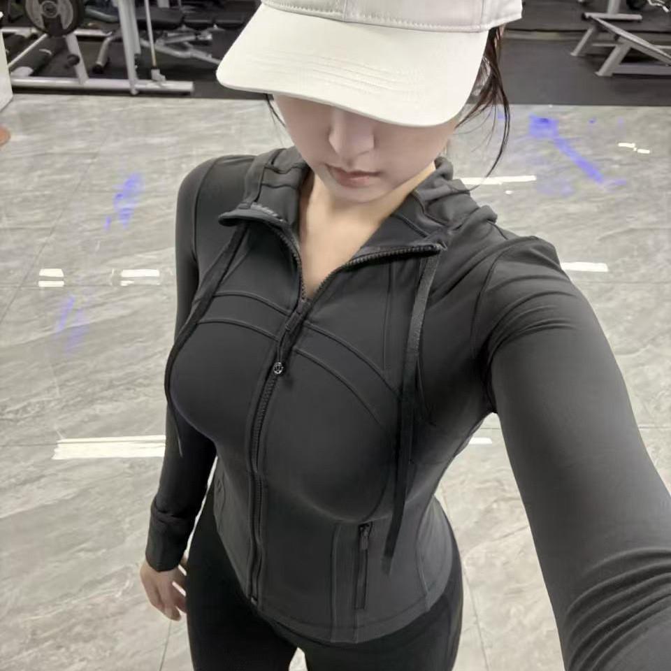 LULU Hooded Zip-Up Yoga Jacket - Sport & Fitness Outerwear Top