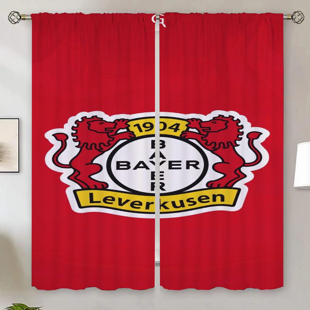 

Bayer 04 Leverkusen Шторы затемняющие шторы 100% Шторы для гостиной 2 шт Бесплатная доставка Современные жалюзи для украшения дома W50xH70cmx2pcs-CL
