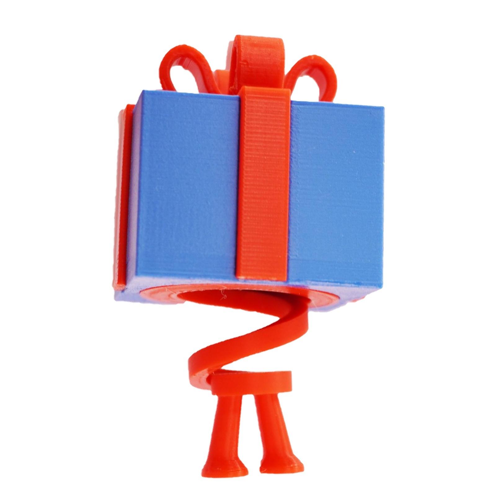 

3D-печатная рождественская красочная декоративная весенняя рождественская игрушка Giftman One Size синий