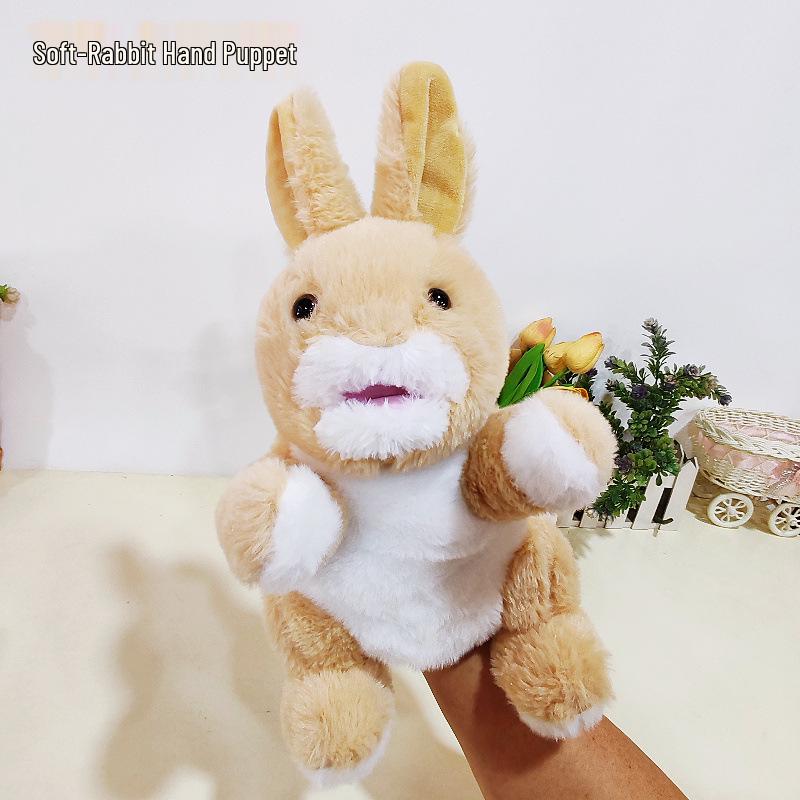 Cartoon Animal Hand Puppet Plush Doll for Kids' Interactive Play