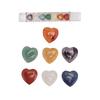 Chakra Stone Promote Positive Energy Decorative Balancing Reiki Healing Stone for Meditation Yoga Heart Shaped Chakra