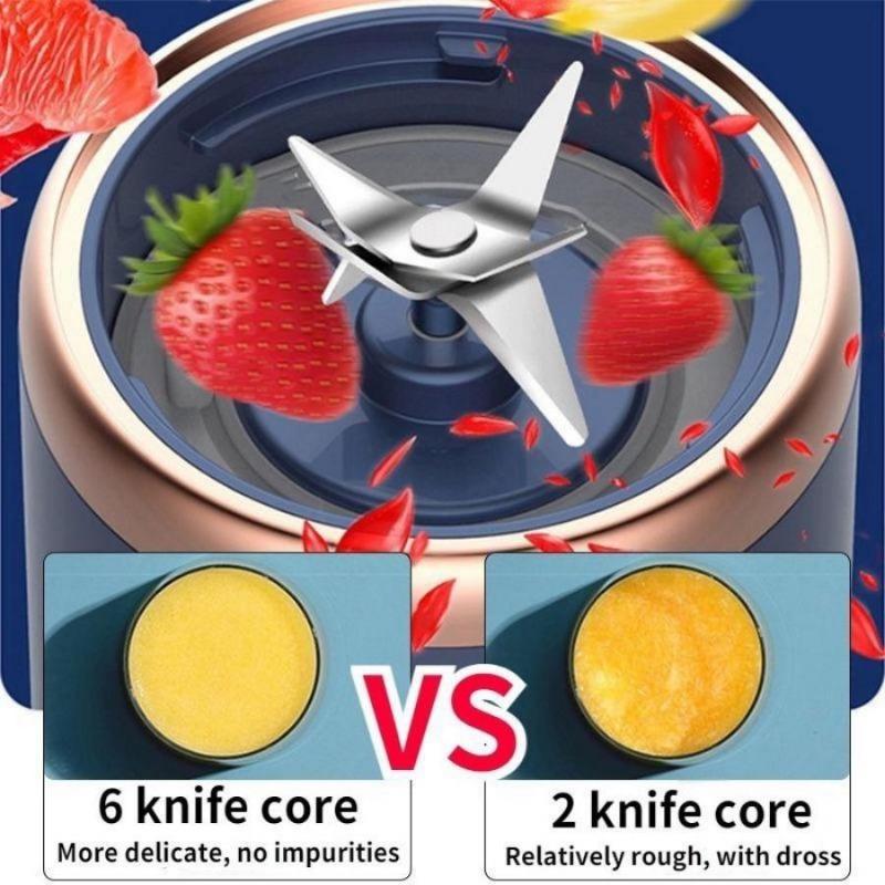 Frullatore Portatile USB 400ml – Spremiagrumi Senza Fili Per Frullati – 304 Acciaio, Alta Temperatura, Per Campeggio, Viaggi E Ufficio