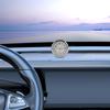 Car Analog Clock - Mini Hygrometer with Adhesive Tape, Mini Car Air Vent Clock for Trucks, RVs, Boats