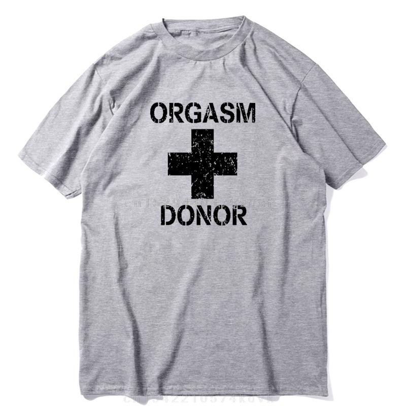 Black Humor Orgasm Donor Funny Humor American Pie Movie Novelty Gift Men T-shirt Woman Funny Fashion Casual Cotton Printed Shirt