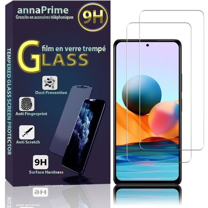 Schutzfolie - VCOMP - 2er-Pack - Gehärtetes Glas - Für Xiaomi Redmi Note 11/11S - Kratzfest