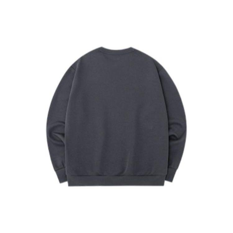 Anta Life Series FW22 Pullover Printed Long Sleeve Sweatshirt Unisex sweatshirt Dark-Gray 152238705-4