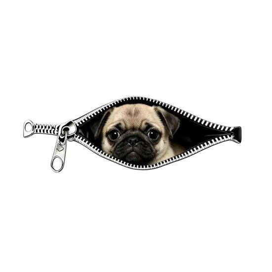 

Creative Zipper Car Stickers Weatherproof Scratch Cover Decal High-Definition Printing Realistic Patterns Easy to Apply and Remove Sticker Decoration