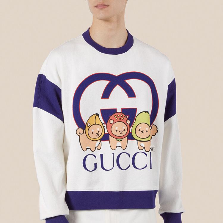 Gucci SS23 Sweatshirt Herren Weiß 735948-XJFCB-9088