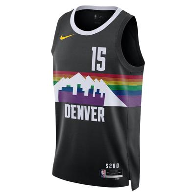 × NBA Denver Nuggets FW25 Sezóna 2025-26 City Edition 15 Měkký Pohodlný Kulatý Výstřih Svetr Basketbalový Dres Pánský dres HM5979-011