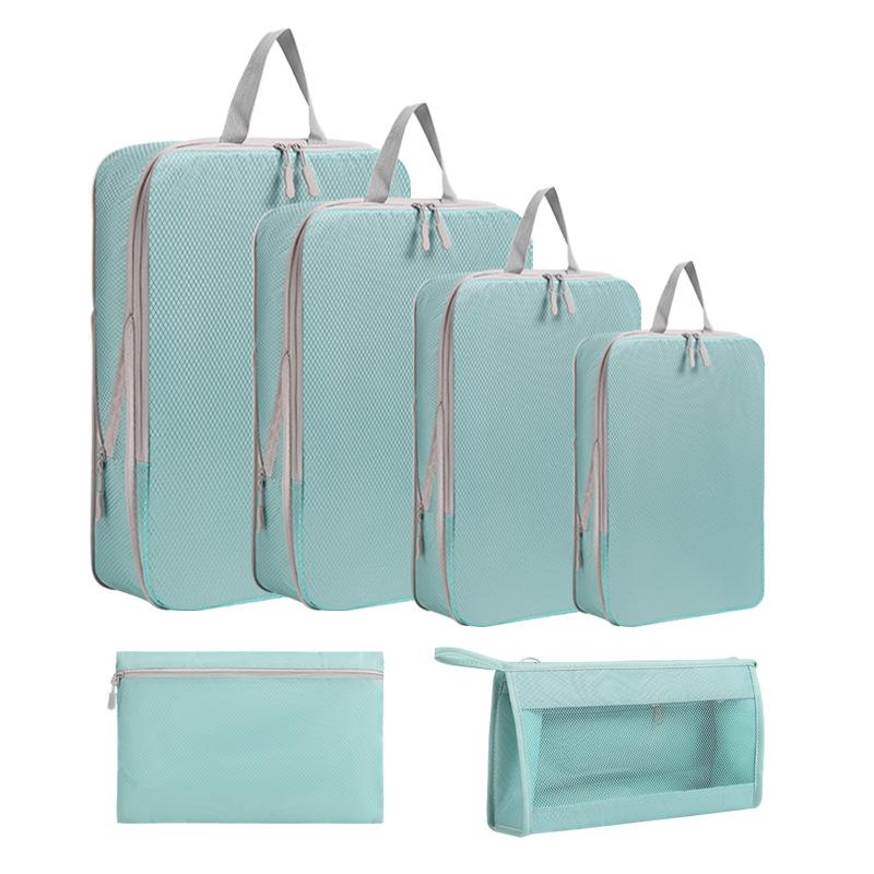 Czteroczęściowy zestaw kompresyjny podróżny: Worki próżniowe na ubrania, buty i skarpetki - Wodoodporne rozwiązanie do przechowywania