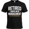 Plus Size Summer Men T Shirt Retired Under New Management See Wife For Details Short Sleeve Soft Crew Neck Tees Cotton Tshirt