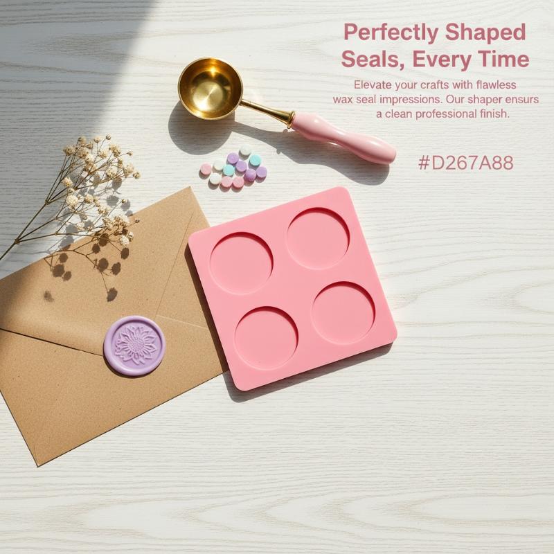Wax Seal Silicone Mold Pad Suit For 25mm Stamp Sturdy Sealing Wax Mat Fix Shapes Tool For Letter Invitation Decor
