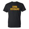 Iowa Basic Block Husband T-Shirt - Black