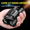 900x25 HD Zoom Portable Powerful Binoculars Long Range BAK4 Telescope Folding Low Light Binoculars for Hunting Camping