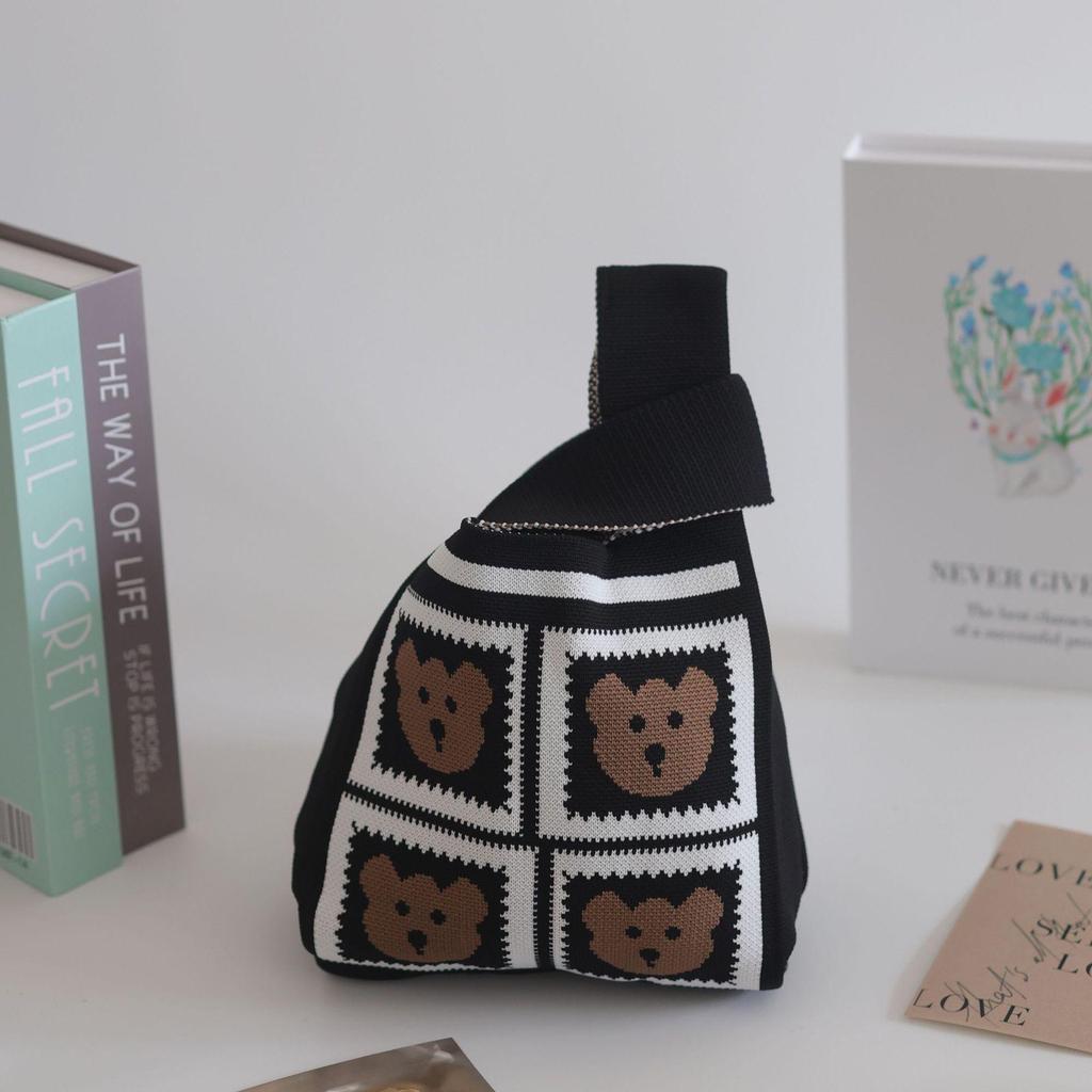 Damen Dick Gestrickte Gewebte Tragetasche - Geschenk- & Souvenir-Handtasche