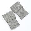 Border Knitted Short Korean Version Winter Women Shoe Covers Foot Covers New Flip Over Scallop Yarn Sock Covers Leg Guards