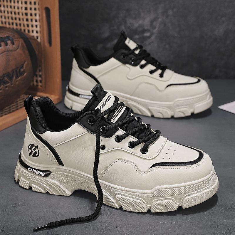 

Ботинки Мартин на толстой подошве, мужские, уличные, низкие, повседневные, мужские туфли, новая осенне-зимняя кожаная трендовая обувь, мужская обувь 44 бежевый